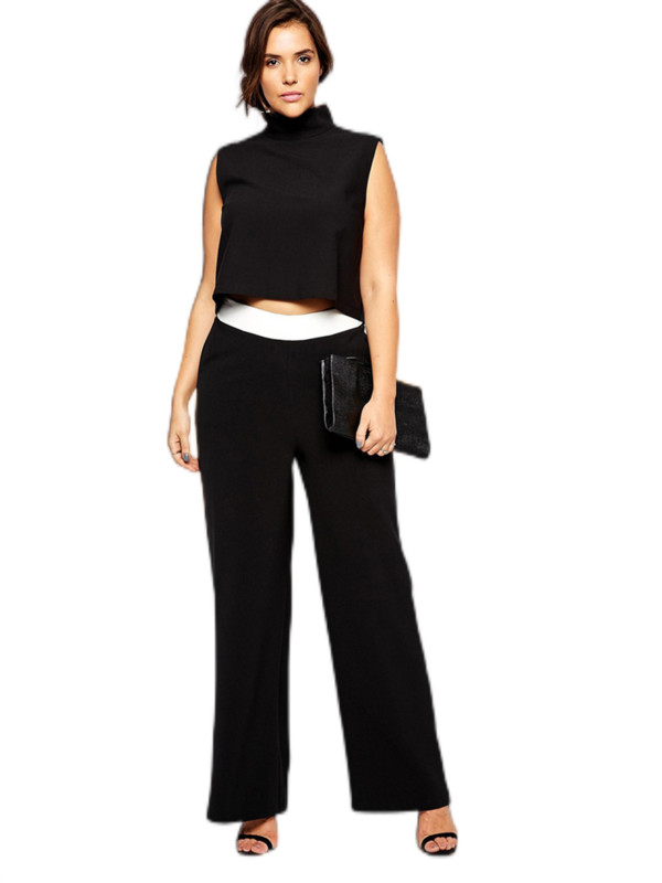 Liela izmēra pavasara rudens platas bikses sievietēm brīvs elastīgs viduklis, oficiāla darba biroja garās bikses sievietēm liela izmēra elegantas bikses 5XL