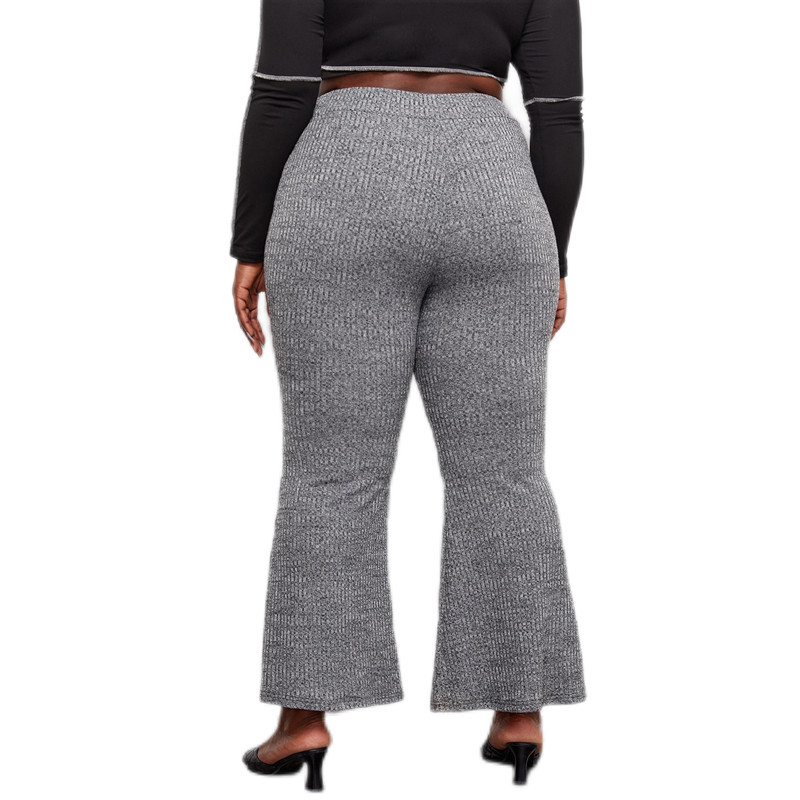 Liela izmēra pavasara rudens brīvas ikdienas bikses sievietēm elastīgas jostasvietas kāja Palazzo garās bikses bikses sievietēm liela izmēra bikses 4XL