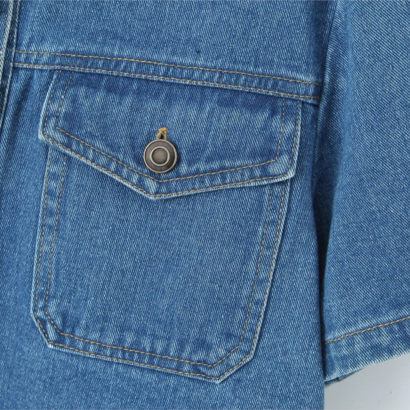 Liela izmēra īsa džinsa jaka Labas kvalitātes sieviešu apģērbi 2023. gada vasaras Honkongas stils ikdienas mētelis Lielizmēra Curve N8704