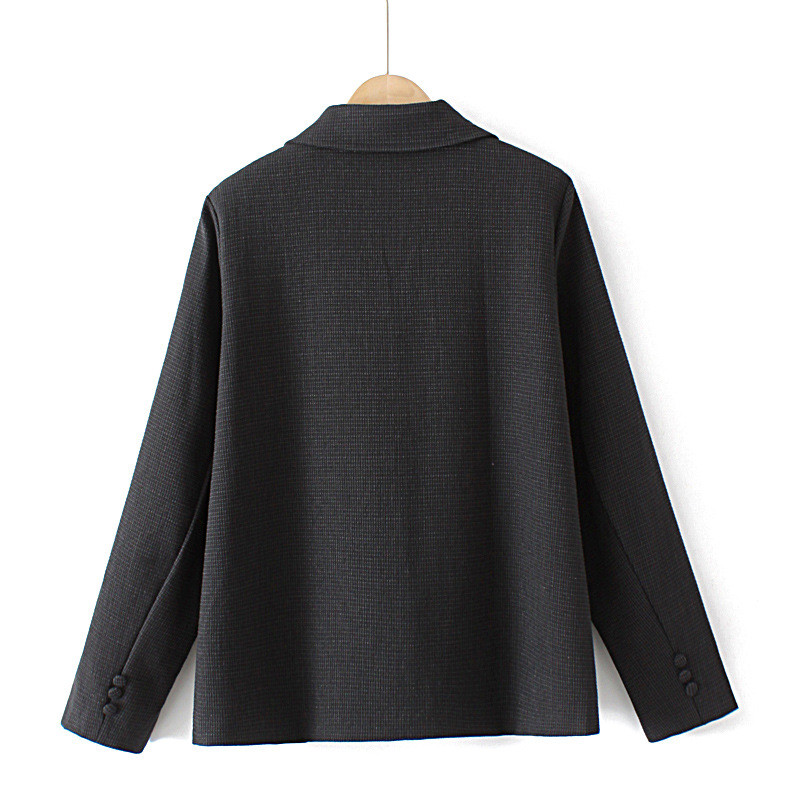 2022. gada rudens žakete lielizmēra sieviešu apģērbs 4 xl brīvi pieguļošs uzvalks ar vienrindu jaka Prairie Chic trīs kabatām virsdrēbēm