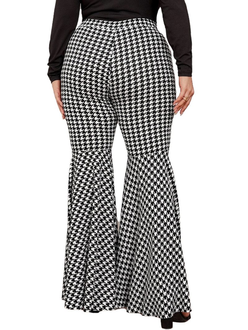 Liela izmēra rudens ziemas ikdienišķas brīvas bikses sievietes vintage elastīgas, elastīgas, garas bikses, bikses, sieviešu liela izmēra apģērbs 7XL 8XL