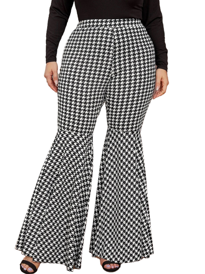 Liela izmēra rudens ziemas ikdienišķas brīvas bikses sievietes vintage elastīgas, elastīgas, garas bikses, bikses, sieviešu liela izmēra apģērbs 7XL 8XL