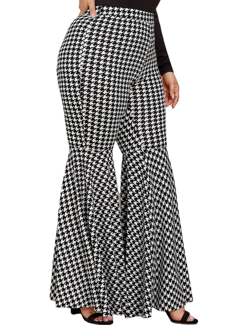 Liela izmēra rudens ziemas ikdienišķas brīvas bikses sievietes vintage elastīgas, elastīgas, garas bikses, bikses, sieviešu liela izmēra apģērbs 7XL 8XL