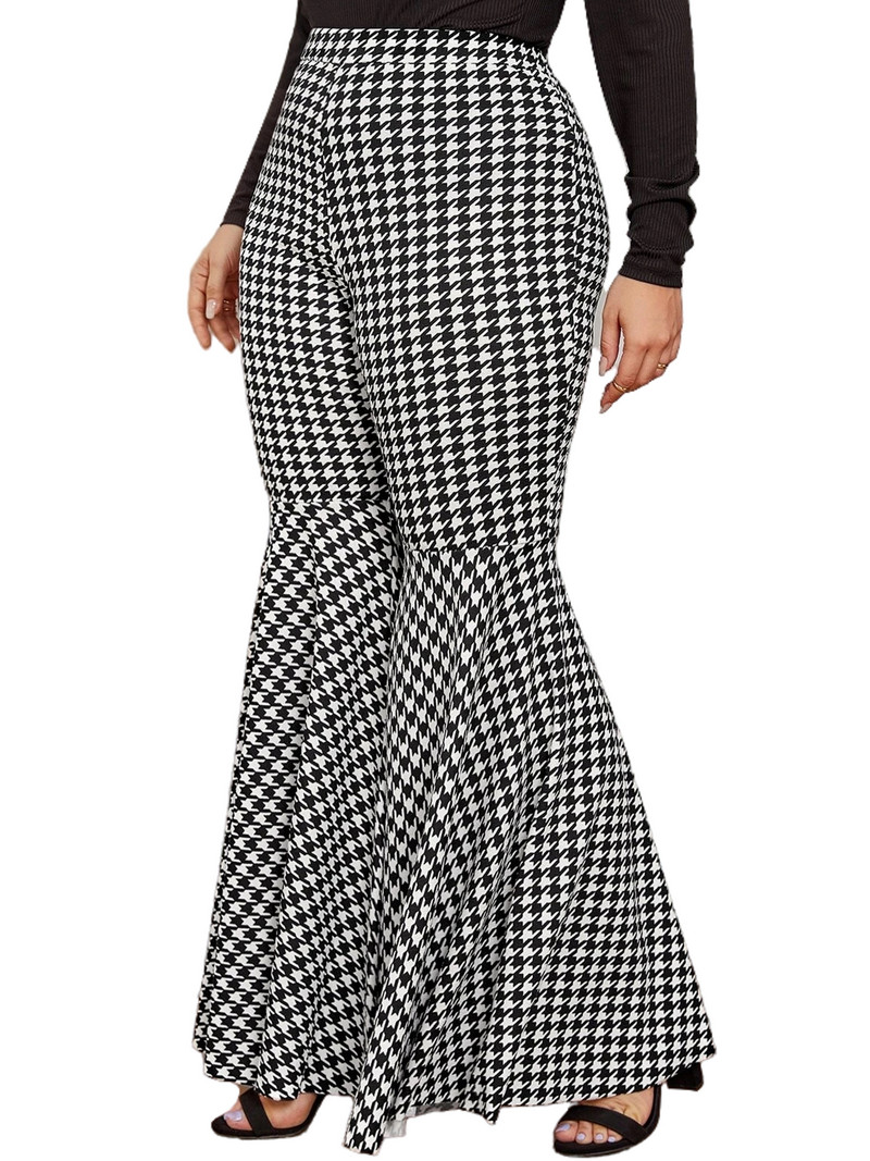 Liela izmēra rudens ziemas ikdienišķas brīvas bikses sievietes vintage elastīgas, elastīgas, garas bikses, bikses, sieviešu liela izmēra apģērbs 7XL 8XL