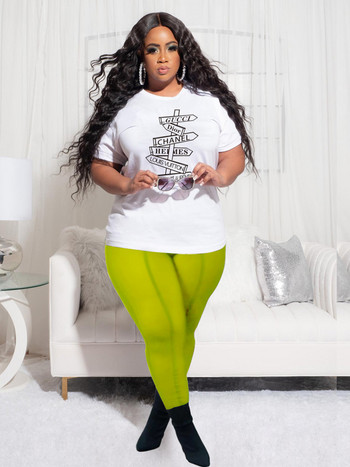 Sexy Outfits for Woman Plus Size Tshirt Top Transparent Pants Set 2022 Two Piece Set Γυναικεία Καλοκαιρινή χονδρική πώληση χονδρικής Dropshipping