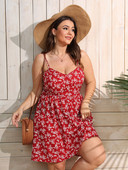 Finjani lielizmēra Cami kleitas sievietēm 2022. gada vasaras kleitas ar ziedu apdruku, seksīgas, stilīgas, bezpiedurkņu zeķes