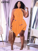 XL-5Xl lielizmēra apdrukas divdaļīgs komplekts sievietēm bez piedurknēm, apaļš kakla augšdaļa un brīvi šorti, sieviešu ikdienas oversize apģērbs