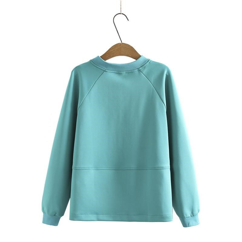 Sieviešu apģērbu jaka lielizmēra rudens jauns vienkrāsains adīšanas virsdrēbes rāvējslēdzēja kapuces mētelis