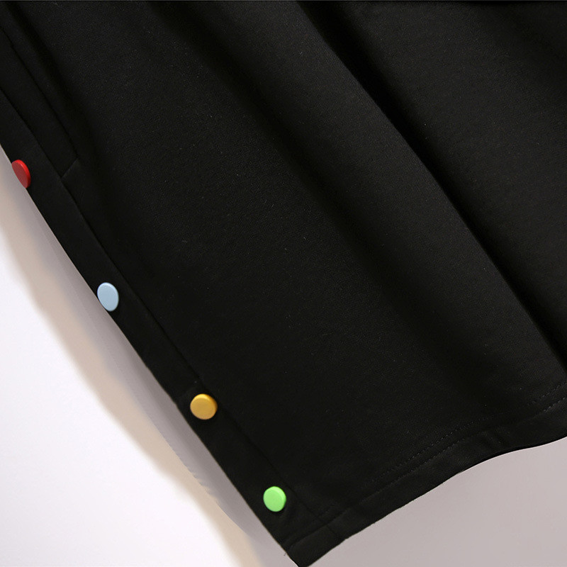 Jauni 2022. gada dāmu vasaras lielizmēra šorti sievietēm Lieli melni pelēki kokvilnas platas kājas jostas pogas kabatas šorti 3XL 4XL 5XL 6XL 7XL