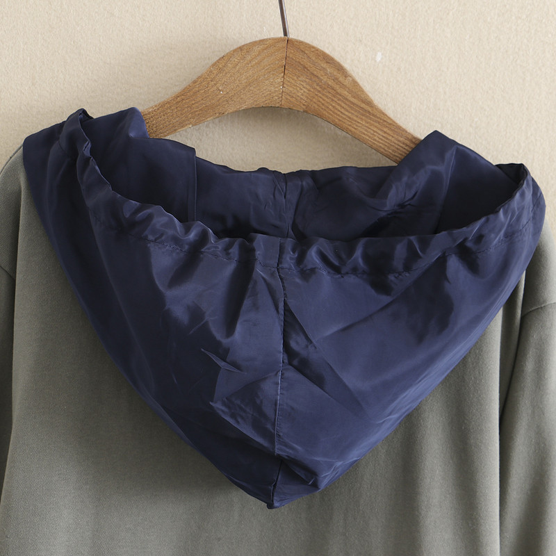 5XL liela izmēra jaka sievietēm, 2023. gada pavasara frotē mētelis ar garām piedurknēm ar kapuci ar rāvējslēdzēju virsdrēbes, liela izmēra izliektas drēbes