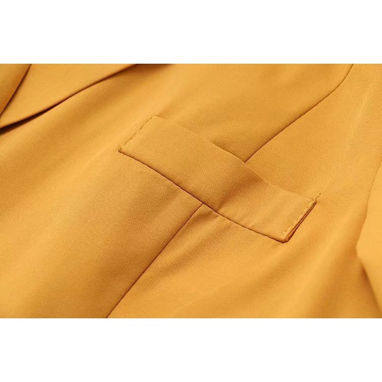 Liela izmēra sieviešu 9/10 piedurknes, melni zaļi bleizeri Sieviešu V veida kakla izgriezuma biroja apģērbs ar pogu uz augšu pavasara rudens virsdrēbes