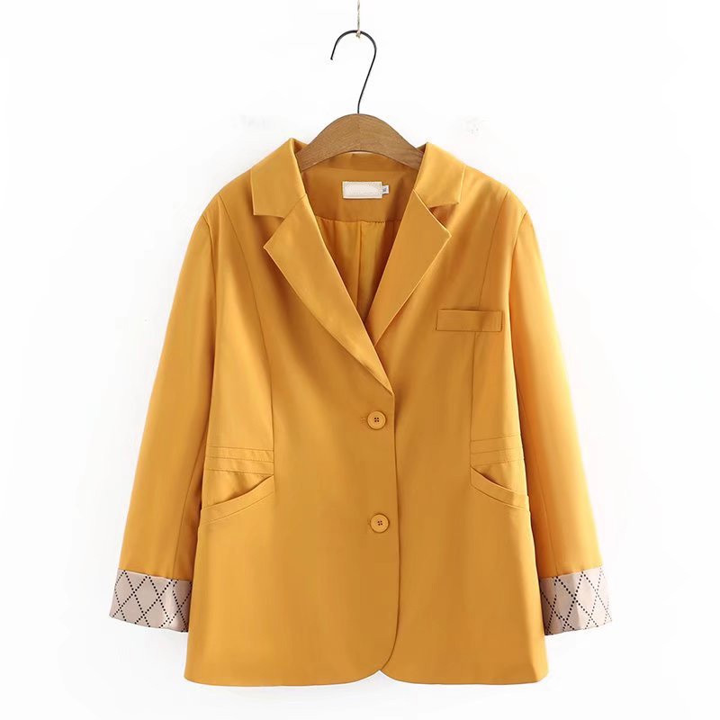 Liela izmēra sieviešu 9/10 piedurknes, melni zaļi bleizeri Sieviešu V veida kakla izgriezuma biroja apģērbs ar pogu uz augšu pavasara rudens virsdrēbes