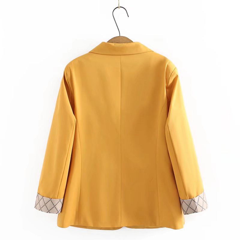 Liela izmēra sieviešu 9/10 piedurknes, melni zaļi bleizeri Sieviešu V veida kakla izgriezuma biroja apģērbs ar pogu uz augšu pavasara rudens virsdrēbes