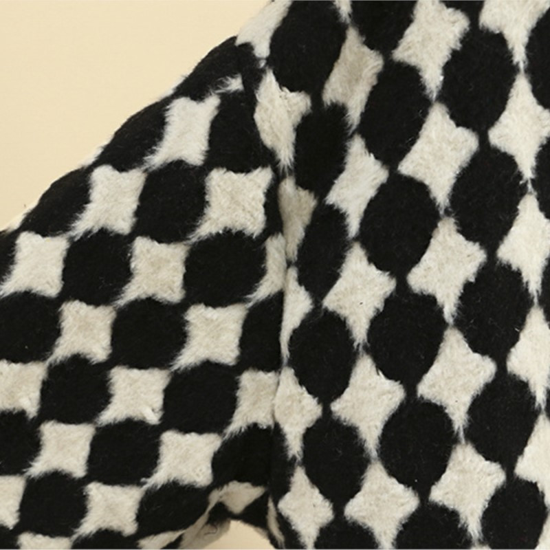 2022. gada ziemas kašmira vilnas mētelis, liela izmēra 4 xl sieviešu apģērbs, ar V-veida kakla pārklājumu ar pogu Argyle garais ārējais apģērbs