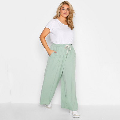 Dimensiuni plus mari, elastic, cu șnur, talie, vară, largi, eleganti, pantaloni largi, buzunar lateral, ușoare, casual, drepți, 4XL 5XL