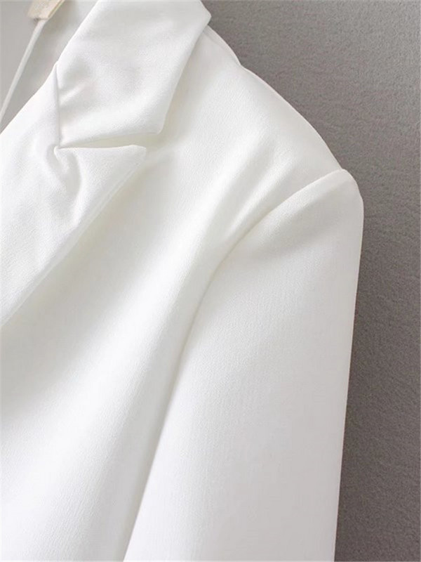 Liela izmēra sieviešu uzvalka jaka pavasara un rudens plānas daļas uzvalks apkakles atloks ar septiņu punktu piedurknēm jaka XL-4XL