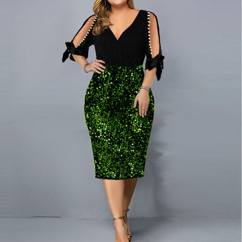 Vasaras rudens seksīga lielizmēra fliteriem vakara ballīšu kleitas Sieviešu dobas Eleganta modes zīmuļkleita Lielizmēra Vestido