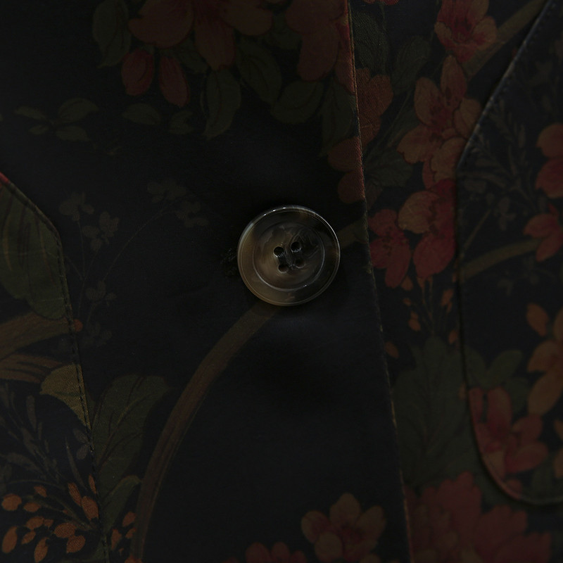 4XL Liela izmēra uzvalka jaka sievietēm 2023. gada pavasara vasarā plāns zīda mētelis ar garām piedurknēm ziedu žakete Virsdrēbes.