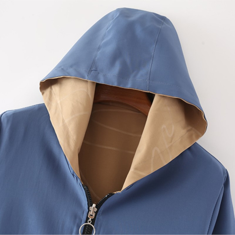 4xl liela izmēra jaka Sieviešu apģērbi ar pilnām piedurknēm vēja necaurlaidīgi ar kapuci, gari mēteļi, ikdienas izšuvumi, grozāmi virsdrēbes 2022. gada rudens