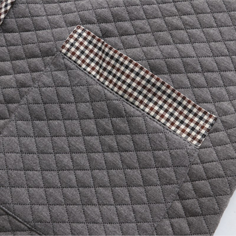 Liela izmēra jaka, 4xl sieviešu apģērbi, kokvilnas rūtaini, nolaižami apkakles mētelis, ikdienas apģērbs ar garām piedurknēm Argyle virsdrēbes 2022. gada rudens