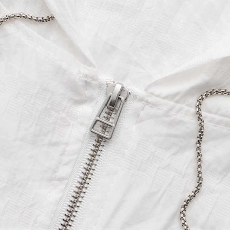 Liela izmēra jaka sievietēm 2023. gada pavasara vasara ar kapuci, īss saules aizsargmētelis, brīvs virsdrēbes, liela izmēra, izliektas drēbes S74-1115