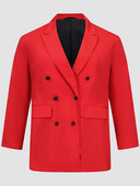 Finjani atloks kakla divrindu žakete 2022. gada pavasarī un rudenī, jauns lielizmēra, vienkrāsains, garām piedurknēm, elegants sieviešu apģērbs