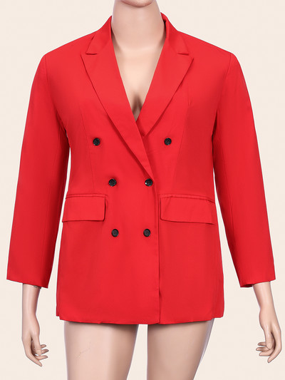 Finjani atloks kakla divrindu žakete 2022. gada pavasarī un rudenī, jauns lielizmēra, vienkrāsains, garām piedurknēm, elegants sieviešu apģērbs