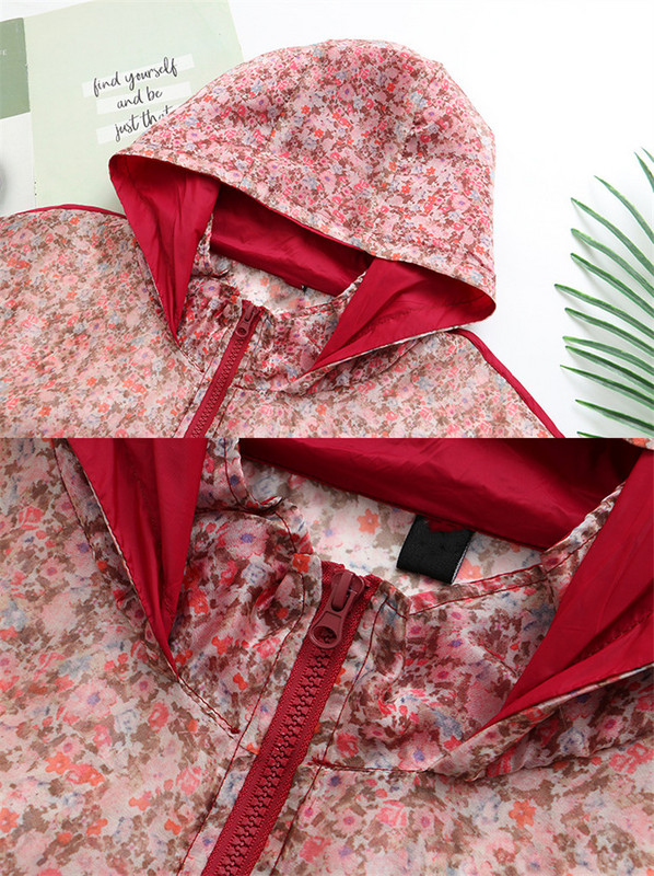 2022. gada vasaras ziedu sauļošanās krēms liels sieviešu, garām piedurknēm ar kapuci, brīvs Plus Size caurspīdīgs mētelis 4XL 5XL 6xl