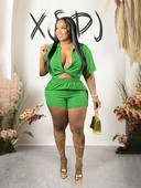 Sieviešu īsie komplekti Sexy Liela izmēra drēbes Jauns vasaras tops un bikses Elegants divdaļīgs uzvalku komplekts Vairumtirdzniecība Dropshipping