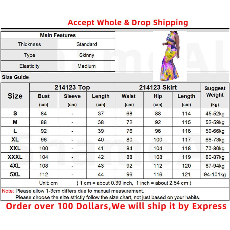 Liela izmēra kaklasaites krāsotas kleitas, apgrieztas, 2 daļiņas, komplekti, 4 XL, vasaras seksīgi svārki, gari bodi, svārki, kostīmi, kluba tērpi, pārsēji, svārki