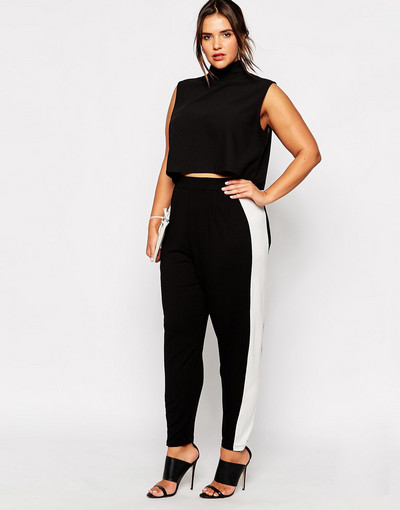 Liela izmēra elastīgas jostasvietas ikdienišķas taisnas kājas bikses sievietēm melnbaltas kroku frotē zīmulis sporta bikses sievietēm liela izmēra 6XL