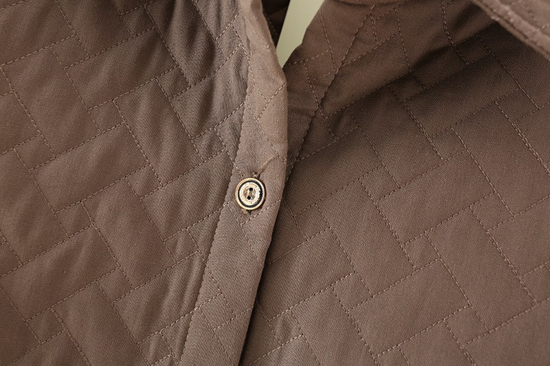 Liela izmēra sieviešu stepēti mēteļi 2020. gada rudenī un ziemā, jauni brīvi vidēja garuma ikdienas jaka, kas uztur siltumu