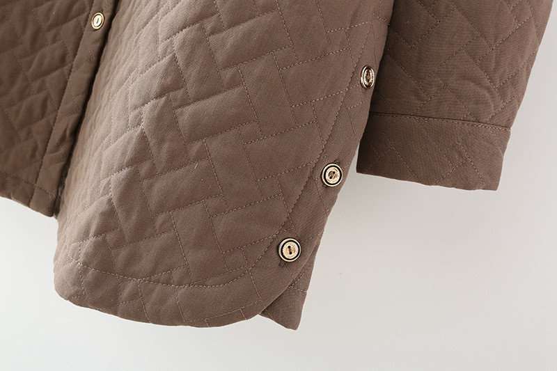 Liela izmēra sieviešu stepēti mēteļi 2020. gada rudenī un ziemā, jauni brīvi vidēja garuma ikdienas jaka, kas uztur siltumu