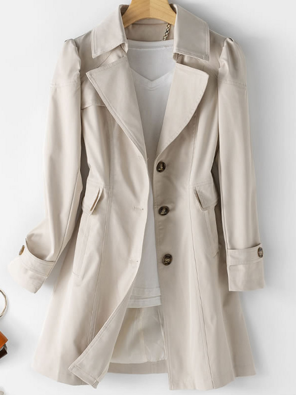 2022. gada jauns rudens ziemas sieviešu lielizmēra vējjaka vidēja garuma, slaids, ciets korejiešu stila mētelis, moderns sieviešu mētelis