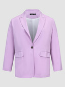 Finjani atloka apkakle ar vienu pogu žakete, masīvs, garām piedurknēm, garš, brīvs uzvalks liela izmēra pavasara un rudens sieviešu apģērbi