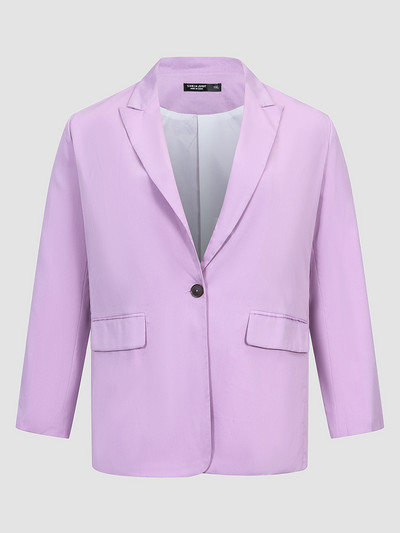 Finjani atloka apkakle ar vienu pogu žakete, masīvs, garām piedurknēm, garš, brīvs uzvalks liela izmēra pavasara un rudens sieviešu apģērbi