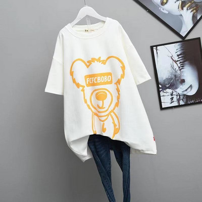 Îmbrăcăminte de dimensiuni mari pentru femei Tricou elastic confortabil pentru femeie de vară mare mare Adaugă mărime confort Topuri casual supradimensionate pentru femei