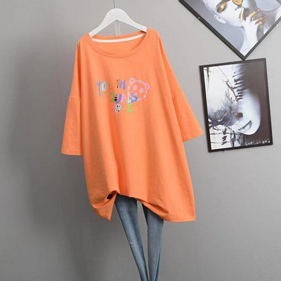 Îmbrăcăminte de dimensiuni mari pentru femei Tricou elastic confortabil pentru femeie de vară mare mare Adaugă mărime confort Topuri casual supradimensionate pentru femei