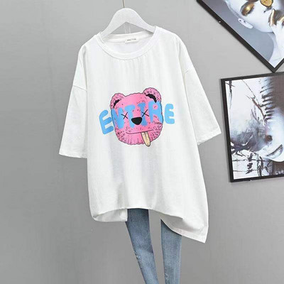 Îmbrăcăminte de dimensiuni mari pentru femei Tricou elastic confortabil pentru femeie de vară mare mare Adaugă mărime confort Topuri casual supradimensionate pentru femei