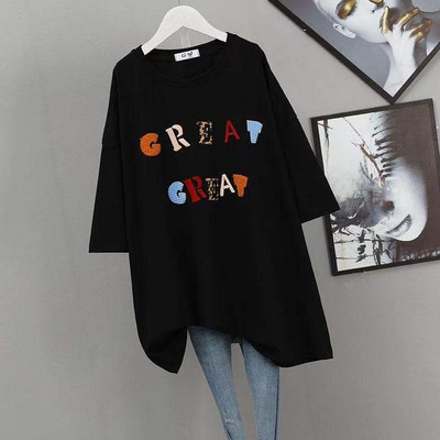 Îmbrăcăminte de dimensiuni mari pentru femei Tricou elastic confortabil pentru femeie de vară mare mare Adaugă mărime confort Topuri casual supradimensionate pentru femei