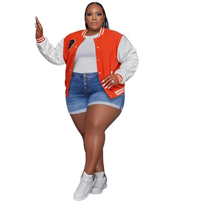 Nagy méretű női baseballkabát, divatos, betűs kabát, 2022. téli női terveződzsekik női pilótakabát őszi felsőruházat nagykereskedelme