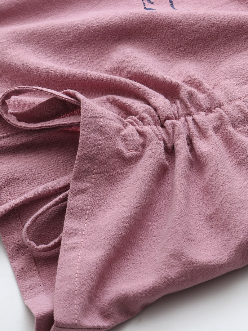 Didelio dydžio marškinėliai moterims 4xl skalbtos medvilnės, 2022 m. vasaros laisvalaikio marškinėliai, siuvinėti raišteliais trumpomis rankovėmis