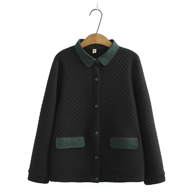 Paltoane matlasate de toamnă pentru femei Jachetă de dimensiuni mari, ușoară, subțire, cu un singur piept Jachetă de femei de mărime mare 2020 Nou