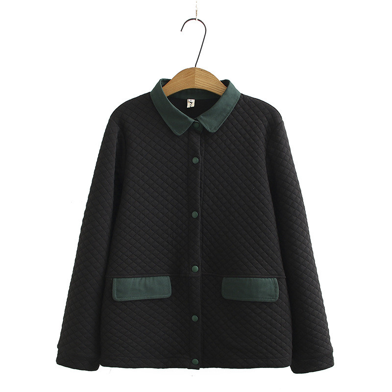 Paltoane matlasate de toamnă pentru femei Jachetă de dimensiuni mari, ușoară, subțire, cu un singur piept Jachetă de femei de mărime mare 2020 Nou