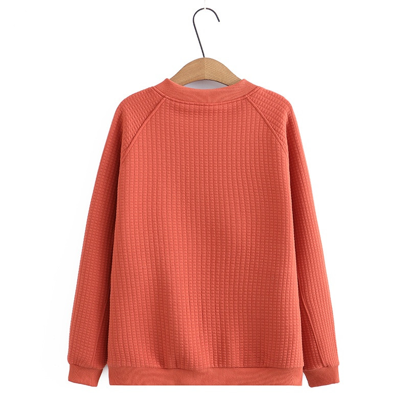 Liela izmēra XL-4XL Sieviešu beisbola jakas ar garām piedurknēm vienkrāsains Sieviešu pavasara rudens virsdrēbes ar kabatām