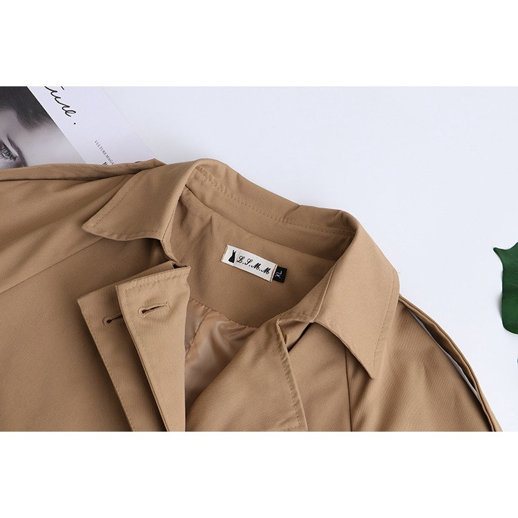 Liela izmēra XL-4XL sieviešu V-veida kakla izgriezums rudens ziemas vējjakas vienkrāsains sieviešu biroja apģērbs Haki zaļas jakas