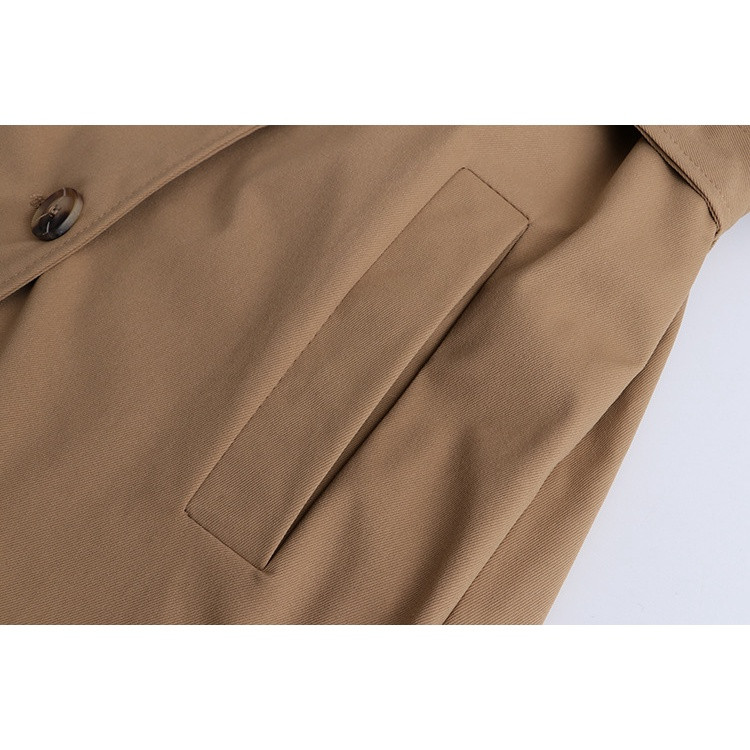 Liela izmēra XL-4XL sieviešu V-veida kakla izgriezums rudens ziemas vējjakas vienkrāsains sieviešu biroja apģērbs Haki zaļas jakas