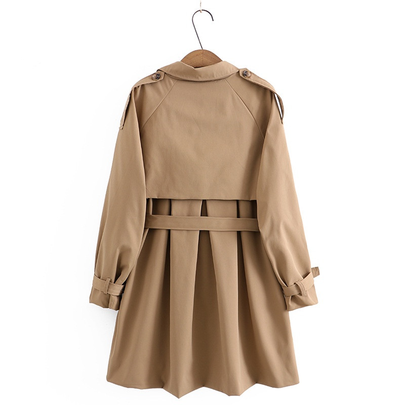 Liela izmēra XL-4XL sieviešu V-veida kakla izgriezums rudens ziemas vējjakas vienkrāsains sieviešu biroja apģērbs Haki zaļas jakas