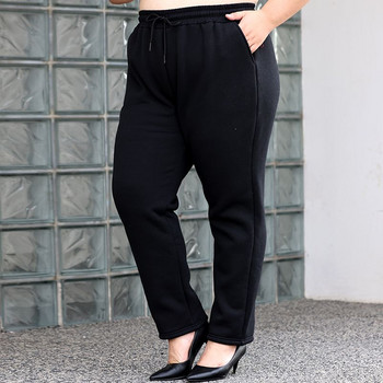 Άνοιξη Καλοκαίρι Plus Size Ρούχα Λεπτά Μαύρα Παντελόνια Trend Casual Κορδόνια Σχέδιο Συνονθύλευμα Τσέπες Ψηλόμεσο Γυναικείο Παντελόνι Φανάρι