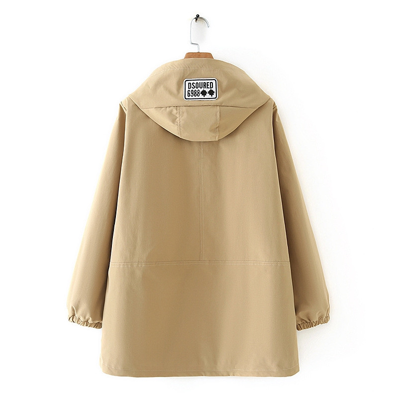 Liela izmēra 2XL-5XL Rudens ziemas garais mētelis sieviešu darba apģērbs liela izmēra apģērbs